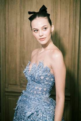 Paris Fashion Week HC SS25 Zuhair Murad Carla Schuster 439839 2025 01 29 France  Copyright: xJean-BaptistexSoulliatx xStarfacex STAR_439839_095
