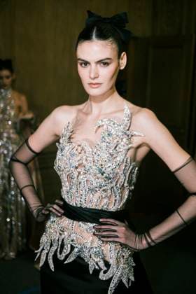 Paris Fashion Week HC SS25 Zuhair Murad Clara Schmitt 439839 2025 01 29 France  Copyright: xJean-BaptistexSoulliatx xStarfacex STAR_439839_072