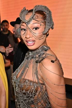 PFW - Gaurav Gupta Front Row Megan Thee Stallion at Gaurav Gupta show during Haute Couture Fashion Week in Paris, France on January 29, 2025. Photo by Julien Reynaud APS-Medias ABACAPRESS.COM Paris France  Copyright: xReynaudxJulien APS-Medias ABACAx