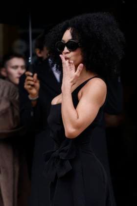 PFW - Elie Saab Arrivals Paris, France - January 29: Lyric Mariah arrives to Elie Saab fashion show during the Haute Couture Fall Winter 2025 - 2026 Fashion Week on January 29, 2025 in Paris, France. Photo by Marco Piovanotto Abacapress.com Paris France  Copyright: xPiovanottoxMarco ABACAx