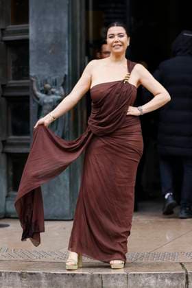 PFW - Elie Saab Arrivals Paris, France - January 29: Dalia Rayen arrives to Elie Saab fashion show during the Haute Couture Fall Winter 2025 - 2026 Fashion Week on January 29, 2025 in Paris, France. Photo by Marco Piovanotto Abacapress.com Paris France  Copyright: xPiovanottoxMarco ABACAx