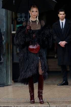 PFW - Elie Saab Arrivals Paris, France - January 29: Leonie Hanne arrives to Elie Saab fashion show during the Haute Couture Fall Winter 2025 - 2026 Fashion Week on January 29, 2025 in Paris, France. Photo by Marco Piovanotto Abacapress.com Paris France  Copyright: xPiovanottoxMarco ABACAx