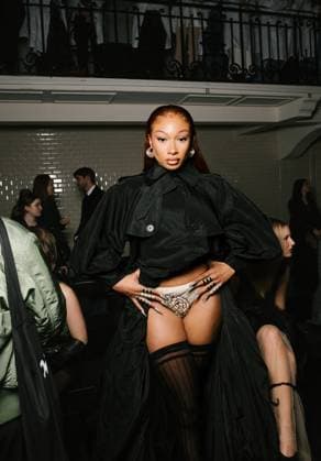 Celebrities at Jean Paul Gaultier Haute Couture Collection Spring Summer 2025 during Paris Fashion Week PFW Megan Thee Stallion Celebrities at Jean Paul Gaultier Haute Couture Collection Spring Summer 2025 during Paris Fashion Week PFW, on january 29th 2025 Sam Delpech Bestimage Celebrities at Jean Paul Gaultier Fashion Show Haute Couture Spring Summer 2025 during Paris Fashion Week, on january 29th 2025 Paris France  Copyright: xSamxDelpechx xBestimagexSamxDelpechx xBestimagex