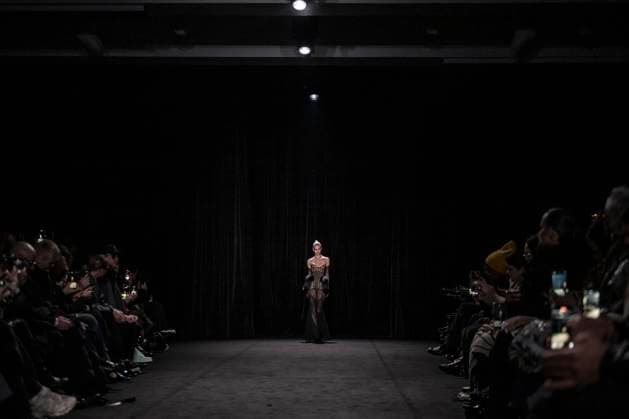 PFW - Ashi Studio Runway A model walks the runway during the Ashi Studio Haute-Couture Spring Summer 2025 show as part of Paris Fashion Week in Paris, France on January 30, 2025. Photo by Eliot Blondet ABACAPRESS.COM Paris France  Copyright: xBlondetxEliot ABACAx