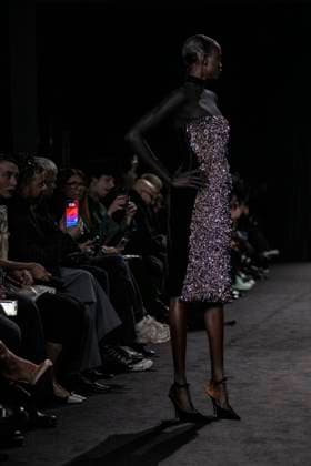 PFW - Ashi Studio Runway A model walks the runway during the Ashi Studio Haute-Couture Spring Summer 2025 show as part of Paris Fashion Week in Paris, France on January 30, 2025. Photo by Eliot Blondet ABACAPRESS.COM Paris France  Copyright: xBlondetxEliot ABACAx