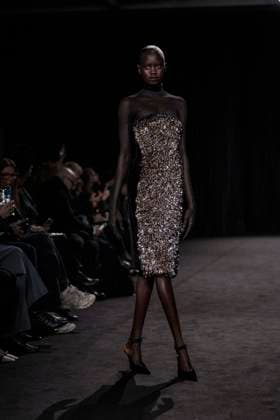 PFW - Ashi Studio Runway A model walks the runway during the Ashi Studio Haute-Couture Spring Summer 2025 show as part of Paris Fashion Week in Paris, France on January 30, 2025. Photo by Eliot Blondet ABACAPRESS.COM Paris France  Copyright: xBlondetxEliot ABACAx