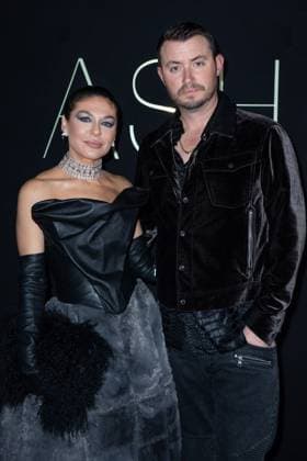 PFW Ashi Studio Front Row Sabrina Harrison and Sean Harrison attending the Ashi Studio Women s Haute-Couture Spring Summer 2025 show as part of Paris Fashion Week in Paris, France on January 30, 2025. Photo by Aurore Marechal ABACAPRESS.COM Paris France  Copyright: xMarechalxAurore ABACAx