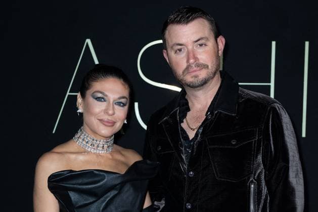 PFW Ashi Studio Front Row Sabrina Harrison and Sean Harrison attending the Ashi Studio Women s Haute-Couture Spring Summer 2025 show as part of Paris Fashion Week in Paris, France on January 30, 2025. Photo by Aurore Marechal ABACAPRESS.COM Paris France  Copyright: xMarechalxAurore ABACAx