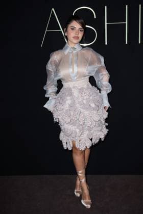 PFW Ashi Studio Front Row Nojoud Alrumaihi attending the Ashi Studio Women s Haute-Couture Spring Summer 2025 show as part of Paris Fashion Week in Paris, France on January 30, 2025. Photo by Aurore Marechal ABACAPRESS.COM Paris France  Copyright: xMarechalxAurore ABACAx
