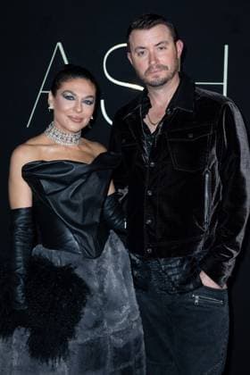 PFW Ashi Studio Front Row Sabrina Harrison and Sean Harrison attending the Ashi Studio Women s Haute-Couture Spring Summer 2025 show as part of Paris Fashion Week in Paris, France on January 30, 2025. Photo by Aurore Marechal ABACAPRESS.COM Paris France  Copyright: xMarechalxAurore ABACAx