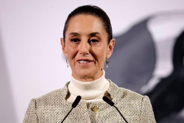 Claudia Sheinbaum, President of Mexico, speaks during a press conference where she presented the new National Law to Eliminate Bureaucratic Procedures and Corruption. at National Palace. on January 30, 2025 in Mexico City, Mexico. Mexico City Mexico - ZUMAe321 20250130_zia_e321_002 Copyright: xLuisxBarronx