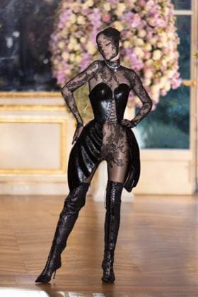PFW Miss Sohee Runway NB Coco Rocha walks the runway during the Yuima Nakazato Haute Couture Spring-Summer 2025 show as part of Paris Fashion Week on January 30, 2025 in Paris, France. Photo by Nasser Berzane ABACAPRESS.COM Paris France  Copyright: xBerzanexNasser ABACAx