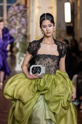 PFW Miss Sohee Runway NB A model walks the runway during the Yuima Nakazato Haute Couture Spring-Summer 2025 show as part of Paris Fashion Week on January 30, 2025 in Paris, France. Photo by Nasser Berzane ABACAPRESS.COM Paris France  Copyright: xBerzanexNasser ABACAx