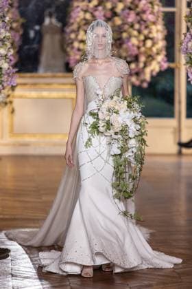 PFW Miss Sohee Runway NB A model walks the runway during the Yuima Nakazato Haute Couture Spring-Summer 2025 show as part of Paris Fashion Week on January 30, 2025 in Paris, France. Photo by Nasser Berzane ABACAPRESS.COM Paris France  Copyright: xBerzanexNasser ABACAx
