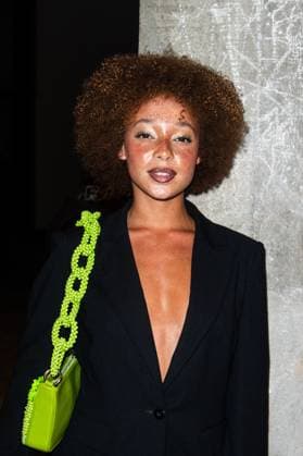 PFW Germanier Front Row Lisa Docouto attends the Germanier Haute Couture Spring-Summer 2025 show as part of Paris Fashion Week on January 30, 2025 in Paris, France. Photo by Nasser Berzane ABACAPRESS.COM Paris France  Copyright: xBerzanexNasser ABACAx