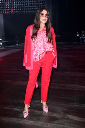 Simone Thomalla at the Kilian Kerner Fashion Show at Berlin Fashion Week A W 2025 in the Uber Eats Music Hall Berlin, 31 01 2025 Foto:xN.xKubelkax xFuturexImagex kerner_5115