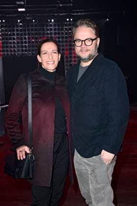 Ulrike Frank with husband Marc Schubring at the Kilian Kerner Fashion Show at Berlin Fashion Week A W 2025 in the Uber Eats Music Hall Berlin, 31 01 2025 Foto:xN.xKubelkax xFuturexImagex kerner_5119