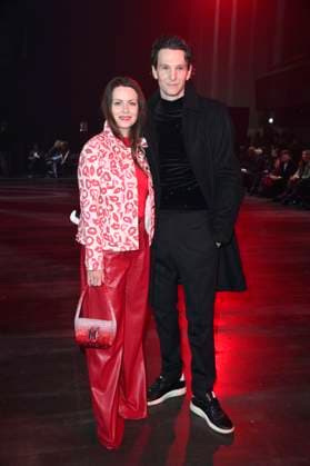 Alice Dwyer and Sabin Tambrea at the Kilian Kerner Fashion Show at Berlin Fashion Week A W 2025 in the Uber Eats Music Hall Berlin, 31 01 2025 Foto:xN.xKubelkax xFuturexImagex kerner_5120