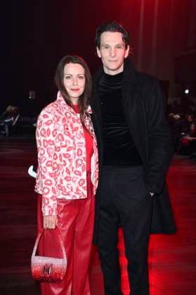 Alice Dwyer and Sabin Tambrea at the Kilian Kerner Fashion Show at Berlin Fashion Week A W 2025 in the Uber Eats Music Hall Berlin, 31 01 2025 Foto:xN.xKubelkax xFuturexImagex kerner_5121