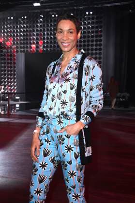 Annabelle Mandeng at the Kilian Kerner Fashion Show at Berlin Fashion Week A W 2025 in the Uber Eats Music Hall Berlin, 31 01 2025 Foto:xN.xKubelkax xFuturexImagex kerner_5127