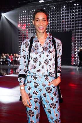 Annabelle Mandeng at the Kilian Kerner Fashion Show at Berlin Fashion Week A W 2025 in the Uber Eats Music Hall Berlin, 31 01 2025 Foto:xN.xKubelkax xFuturexImagex kerner_5128