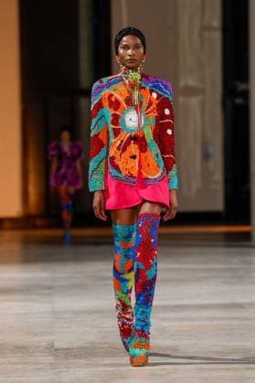 Défilé Germanier au Palais de Tokyo Collection Haute Couture Printemps Eté 2025 lors de la Fashion Week de Paris PFW Défilé Germanier au Palais de Tokyo Collection Haute Couture Printemps Eté 2025 lors de la Fashion Week de Paris PFW , France, January 30, 2025 Germanier fashion show at Palais de Tokyo Spring Summer 2025 Haute Couture collection during Paris Fashion Week PFW , France, January 30, 2025 Paris France  Copyright: xAgencex xBestimagexAgencex xBestimagex