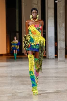 Défilé Germanier au Palais de Tokyo Collection Haute Couture Printemps Eté 2025 lors de la Fashion Week de Paris PFW Défilé Germanier au Palais de Tokyo Collection Haute Couture Printemps Eté 2025 lors de la Fashion Week de Paris PFW , France, January 30, 2025 Germanier fashion show at Palais de Tokyo Spring Summer 2025 Haute Couture collection during Paris Fashion Week PFW , France, January 30, 2025 Paris France  Copyright: xAgencex xBestimagexAgencex xBestimagex