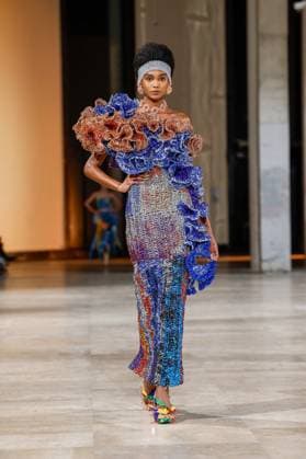 Défilé Germanier au Palais de Tokyo Collection Haute Couture Printemps Eté 2025 lors de la Fashion Week de Paris PFW Défilé Germanier au Palais de Tokyo Collection Haute Couture Printemps Eté 2025 lors de la Fashion Week de Paris PFW , France, January 30, 2025 Germanier fashion show at Palais de Tokyo Spring Summer 2025 Haute Couture collection during Paris Fashion Week PFW , France, January 30, 2025 Paris France  Copyright: xAgencex xBestimagexAgencex xBestimagex