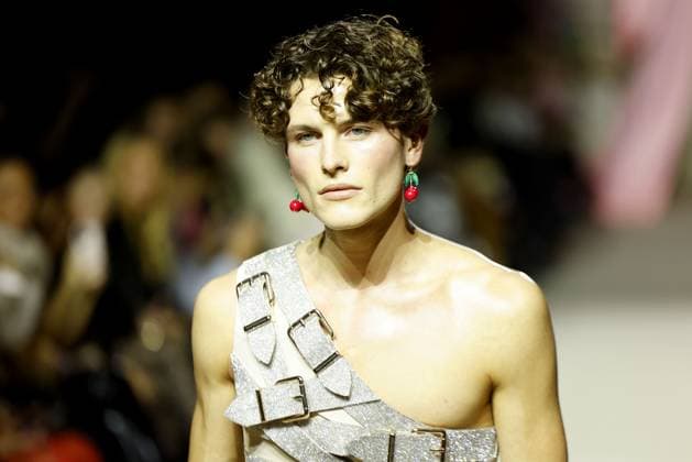 Models on the catwalk at the Marina Hoermanseder fashion show on 31 01 2025 as part of Fashion Week 2025 in Berlin Fashion Week Berlin Marina Hoermanseder fashion show