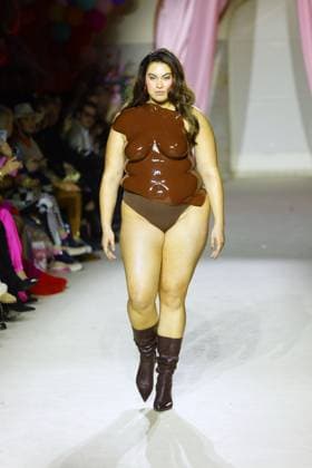 Models on the catwalk at the Marina Hoermanseder fashion show on 31 01 2025 as part of Fashion Week 2025 in Berlin Fashion Week Berlin Marina Hoermanseder fashion show