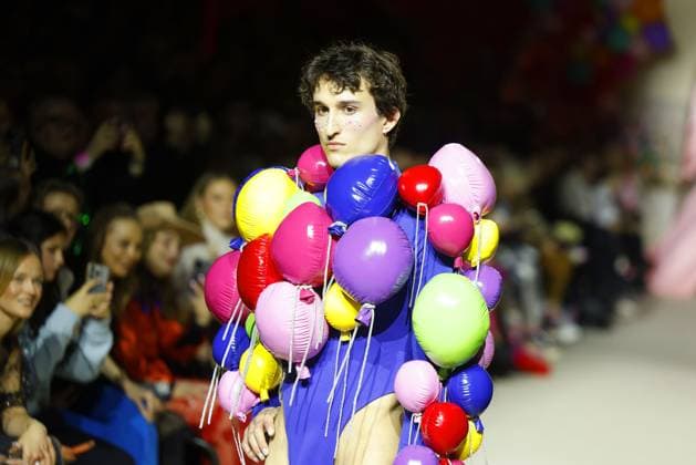 Models on the catwalk at the Marina Hoermanseder fashion show on 31 01 2025 as part of Fashion Week 2025 in Berlin Fashion Week Berlin Marina Hoermanseder fashion show