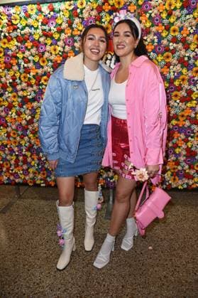 Anna Maria Damm with sister Katharina Damm MARINA HOERMANSEDER FASHION SHOW during the Berlin Fashion Week Fall Winter 2025 in Berlin on 31 01 2025