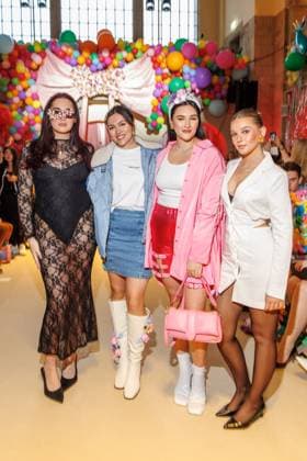 Berlin Fashion Week Marina Hoermanseder Alex Mariah Peter, Anna Maria Damm, Katharina Damm and Lara Spengler at the Marina Hoermanseder Fashion Show as part of Berlin Fashion Week at the Oderberger Hotel on 31 01 2025 in Berlin Copyright: xEventpressxKochanx