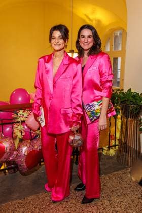 Berlin Fashion Week Marina Hoermanseder Marlene Lufen and Nadine Sosniok at the Marina Hoermanseder Fashion Show as part of Berlin Fashion Week at the Oderberger Hotel on 31 01 2025 in Berlin Copyright: xEventpressxKochanx