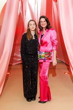 Berlin Fashion Week Marina Hoermanseder Frieda Sosniok and Nadine Sosniok at the Marina Hoermanseder Fashion Show as part of Berlin Fashion Week at Oderberger Hotel on 31 01 2025 in Berlin Copyright: xEventpressxKochanx