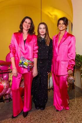 Berlin Fashion Week Marina Hoermanseder Nadine Sosniok, Frieda Sosniok and Marlene Lufen at the Marina Hoermanseder Fashion Show as part of Berlin Fashion Week at the Oderberger Hotel on 31 01 2025 in Berlin Copyright: xEventpressxKochanx