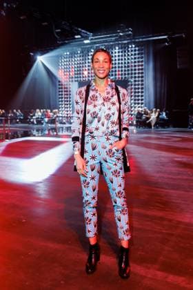 Berlin Fashion Week Killian Kerner Annabelle Mandeng at the Kilian Kerner Fashion Show as part of Berlin Fashion Week at Uber Eats Music Hall on 31 01 2025 in Berlin Copyright: xEventpressxKochanx