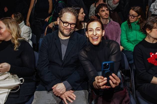 Berlin Fashion Week Killian Kerner Marc Schubring and Ulrike Frank at the Kilian Kerner Fashion Show as part of Berlin Fashion Week at the Uber Eats Music Hall on 31 01 2025 in Berlin Copyright: xEventpressxKochanx