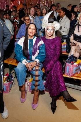 Berlin Fashion Week Marina Hoermanseder Natascha Ochsenknecht and Candy Crash at the Marina Hoermanseder Fashion Show as part of Berlin Fashion Week at Oderberger Hotel on 31 01 2025 in Berlin Copyright: xEventpressxKochanx