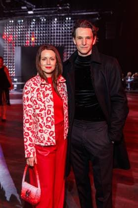 Berlin Fashion Week Killian Kerner Alice Dwyer and Sabin Tambrea at the Kilian Kerner Fashion Show as part of Berlin Fashion Week at the Uber Eats Music Hall on 31 01 2025 in Berlin Copyright: xEventpressxKochanx