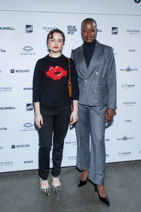 Berlin Fashion Week Killian Kerner Lena Urzendowsky and Florence Kasumba at the Kilian Kerner Fashion Show as part of Berlin Fashion Week at the Uber Eats Music Hall on 31 01 2025 in Berlin Copyright: xEventpressxKochanx