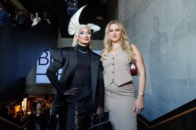 Berlin Fashion Week Killian Kerner Candy Crash and Dascha Carriero at the Kilian Kerner Fashion Show as part of Berlin Fashion Week at the Uber Eats Music Hall on 31 01 2025 in Berlin Copyright: xEventpressxKochanx