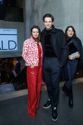Berlin Fashion Week Killian Kerner Alice Dwyer and Sabin Tambrea at the Kilian Kerner Fashion Show as part of Berlin Fashion Week at the Uber Eats Music Hall on 31 01 2025 in Berlin Copyright: xEventpressxKochanx