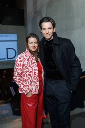 Berlin Fashion Week Killian Kerner Alice Dwyer and Sabin Tambrea at the Kilian Kerner Fashion Show as part of Berlin Fashion Week at the Uber Eats Music Hall on 31 01 2025 in Berlin Copyright: xEventpressxKochanx