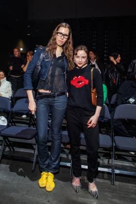 Berlin Fashion Week Killian Kerner Finja Löchtermann and Lena Urzendowsky at the Kilian Kerner Fashion Show as part of Berlin Fashion Week at the Uber Eats Music Hall on 31 01 2025 in Berlin Copyright: xEventpressxKochanx