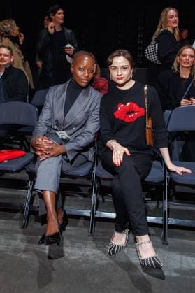 Berlin Fashion Week Killian Kerner Florence Kasumba and Lena Urzendowsky at the Kilian Kerner Fashion Show as part of Berlin Fashion Week at the Uber Eats Music Hall on 31 01 2025 in Berlin Copyright: xEventpressxKochanx