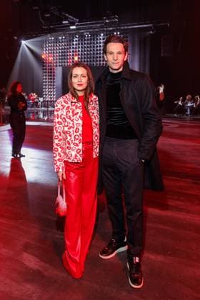 Berlin Fashion Week Killian Kerner Alice Dwyer and Sabin Tambrea at the Kilian Kerner Fashion Show as part of Berlin Fashion Week at the Uber Eats Music Hall on 31 01 2025 in Berlin Copyright: xEventpressxKochanx