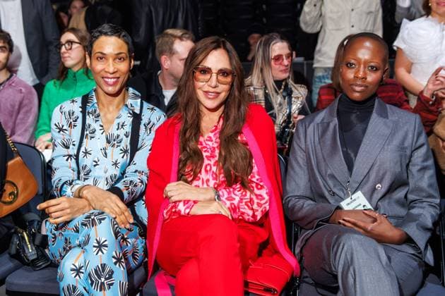 Berlin Fashion Week Killian Kerner Annabelle Mandeng, Sebastian Bieniek, Simone Thomalla and Florence Kasumba at the Kilian Kerner Fashion Show as part of Berlin Fashion Week at the Uber Eats Music Hall on 31 01 2025 in Berlin Copyright: xEventpressxKochanx