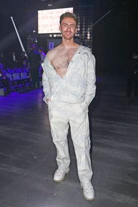 Felix Nieder at the Marcel Ostertag Fashion Show at Berlin Fashion Week A W 2025 in the Uber Eats Music Hall Berlin, 31 01 2025 Foto:xN.xKubelkax xFuturexImagex ostertag_5101