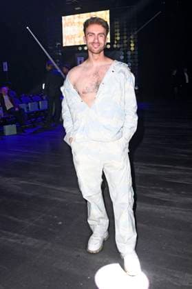 Felix Nieder at the Marcel Ostertag Fashion Show at Berlin Fashion Week A W 2025 in the Uber Eats Music Hall Berlin, 31 01 2025 Foto:xN.xKubelkax xFuturexImagex ostertag_5102